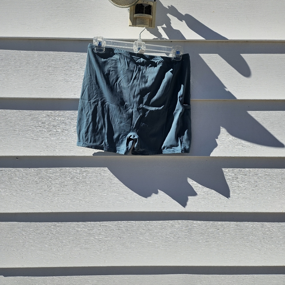Teal Utility Pocket Apron Dress - Picture 5 of 6